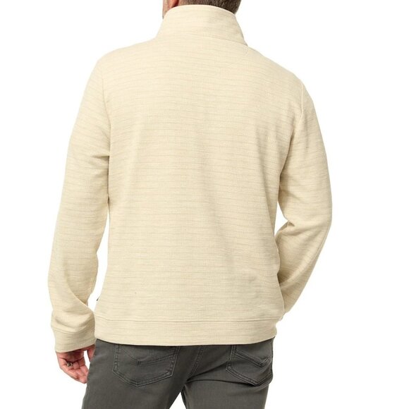NEW Dockers Men's XL Quarter Zip Pullover Sweatshirt  Beige - Picture 2 of 12